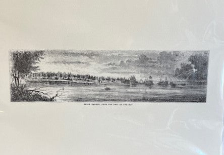 1431 - Eagle Harbor Lithograph "From The Foot of the Bay - 1852"