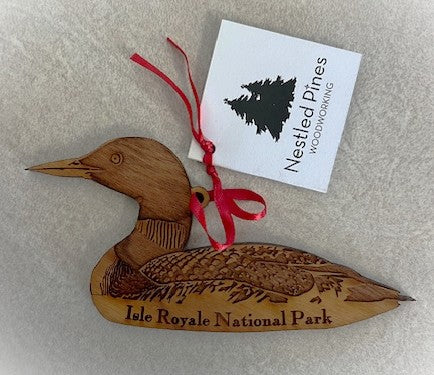 Discount - Wooden Loon Ornament