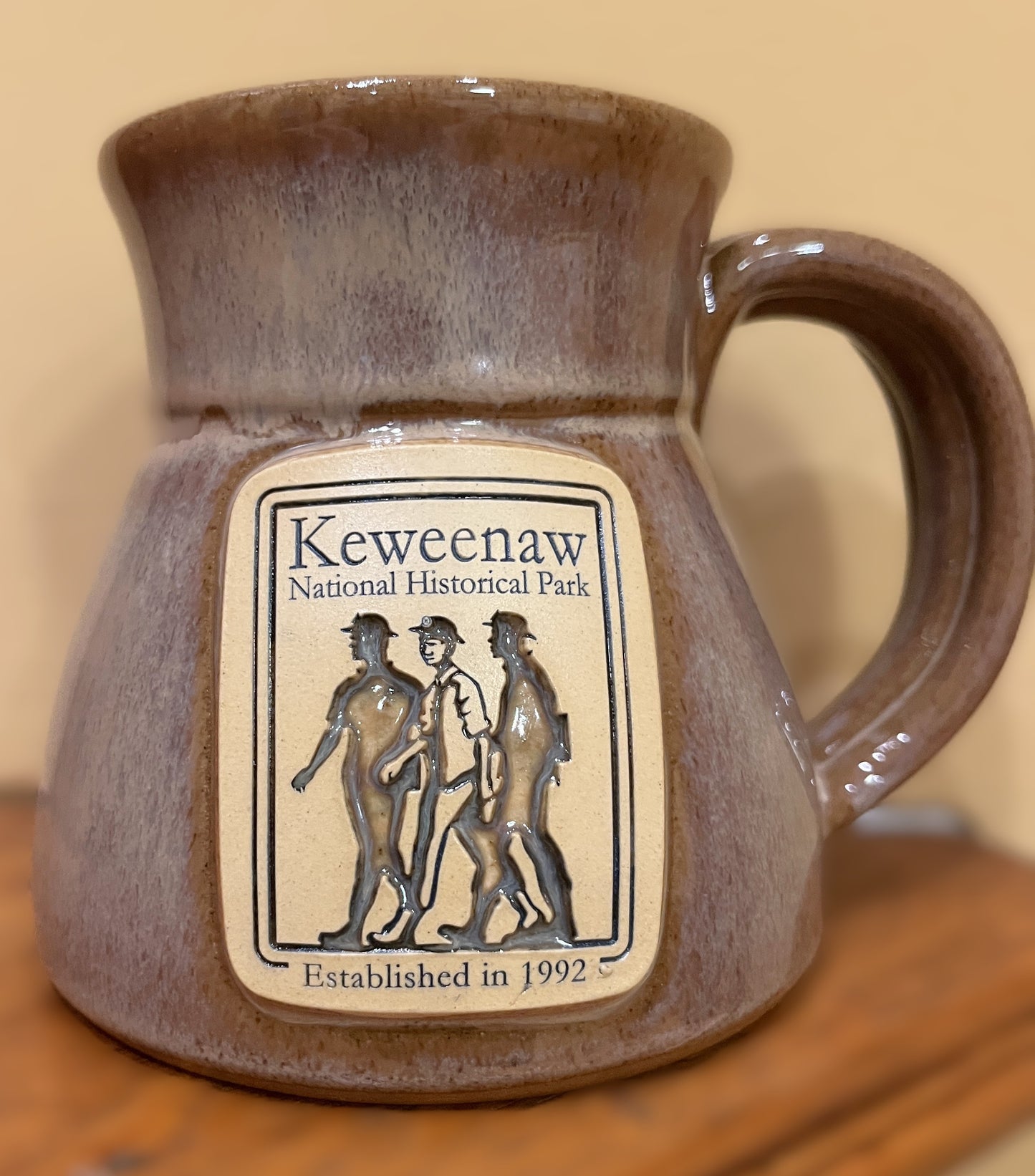 1455 KNHP 3 Miners Travel Mug, Sand