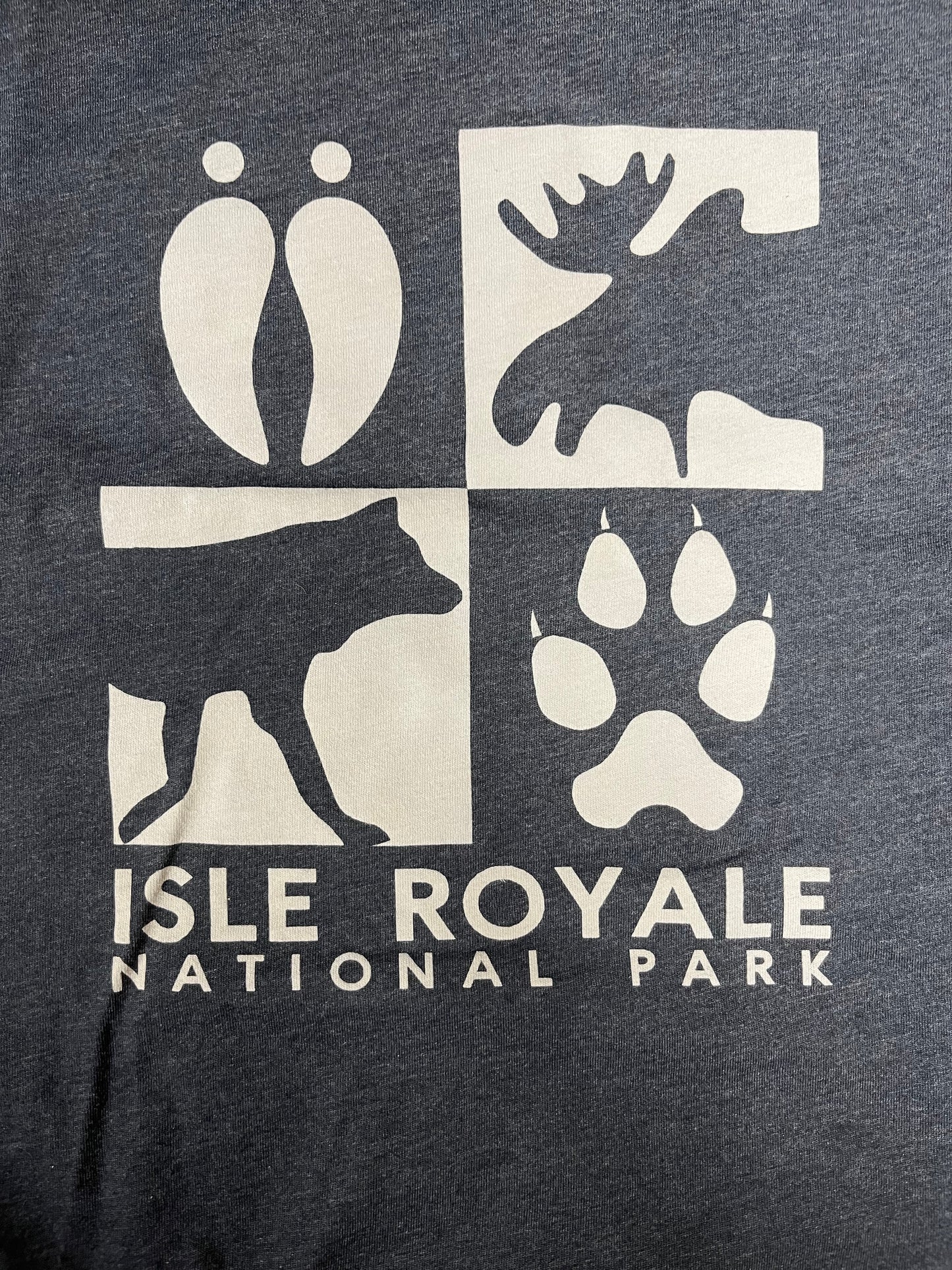 3XL Moose/wolf tracks t-shirt