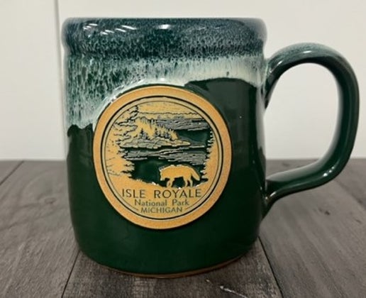 1452 Isle Royale Ceramic Mug, Hunter Green