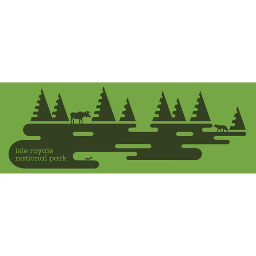 1442  Isle Royale xmatic long poster