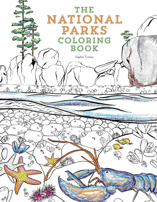0340 The National Parks Coloring book