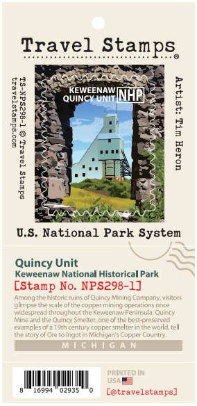1041 Travel Stamps Keweenaw National Park, Quincy Unit
