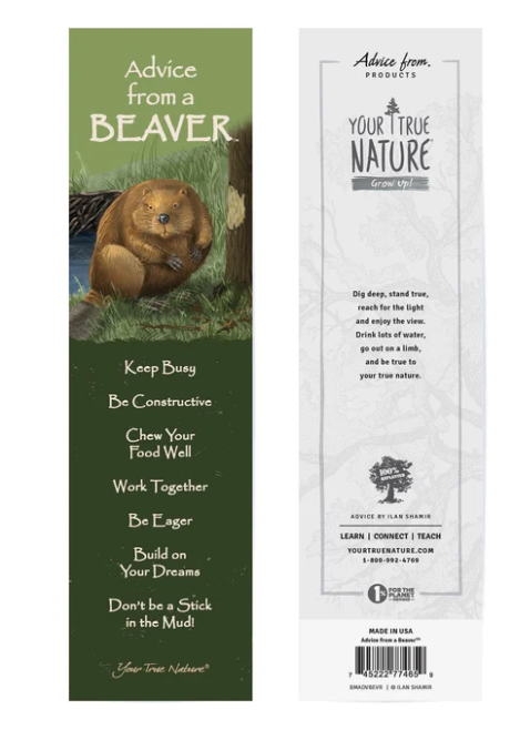 0995BV Advice from a Beaver Bookmark
