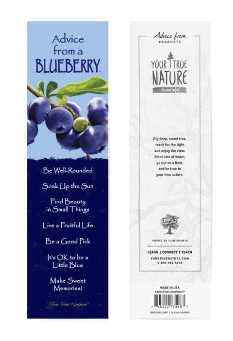 0995BB Advice from a Blueberry Bookmark