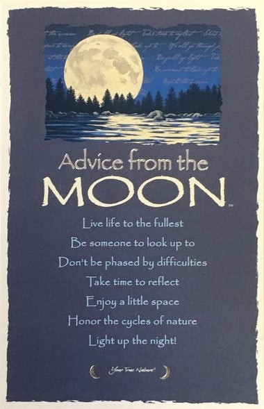 0991MN Advice from the Moon Postcard