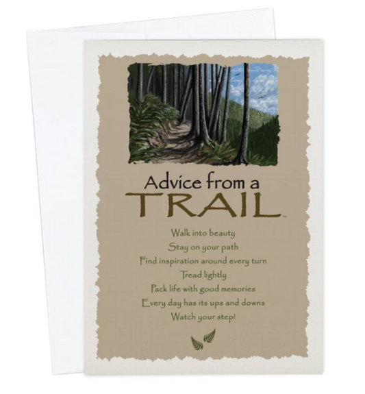 0989 Advice from the trail greeting card