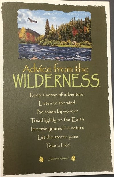 0991WL Advice from the Wilderness Postcard