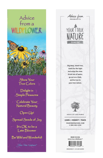0995wf Advice from a wildflower Bookmark