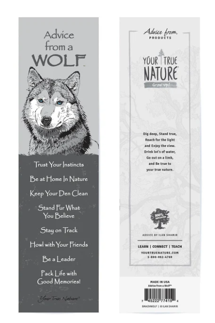 0995W Advice from a wolf Bookmark